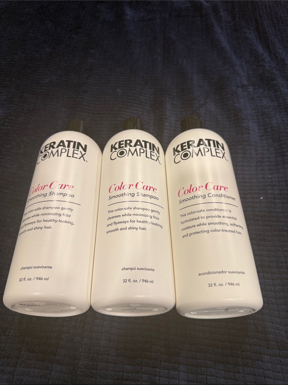 Color Care Smoothing Shampoo & Conditioner - White You get all 3 bottles